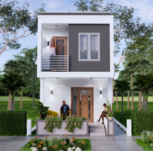 Small house plan 4x7 13x23 - 4x7,